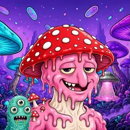 Oozlings #3787, Mushroom Head · Fungus Forest