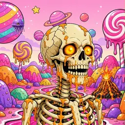 Oozlings #3789, Skull · Candy Planet