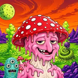 Oozlings #3790, Mushroom Head · Acid Lake