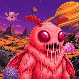 Oozlings #3793, Mutated Mutant Moth · Ship Junkyard