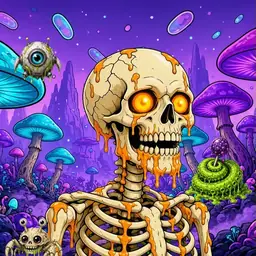 Oozlings #3797, Skull · Fungus Forest