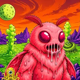 Oozlings #3799, Mutated Mutant Moth · Acid Lake
