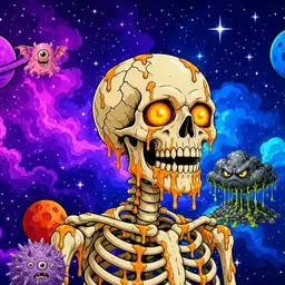 Oozlings #3805, Skull · Void Nebula