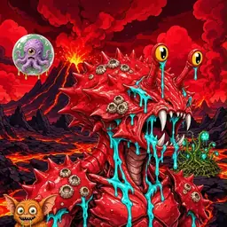 Oozlings #3807, Crab · Lava Fields