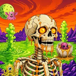 Oozlings #3811, Skull · Acid Lake