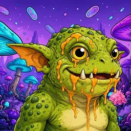 Oozlings #3813, Toad Goblin · Fungus Forest
