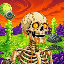 Oozlings #3818, Skull · Acid Lake