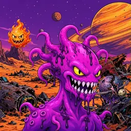 Oozlings #3823, Squid · Ship Junkyard