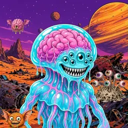 Oozlings #3829, Jellyfish Brain · Ship Junkyard