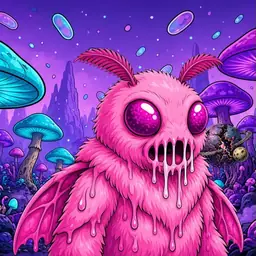 Oozlings #3832, Mutant Moth · Fungus Forest