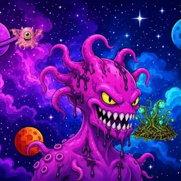 Oozlings #3833, Squid · Void Nebula