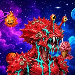 Oozlings #3835, Crab · Void Nebula