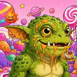 Oozlings #3837, Toad Goblin · Candy Planet
