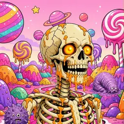 Oozlings #3838, Skull · Candy Planet