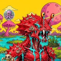 Oozlings #3848, Crab · Turquoise Swamp