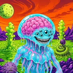 Oozlings #3866, Jellyfish Brain · Acid Lake