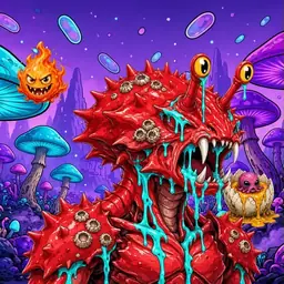 Oozlings #3881, Crab · Fungus Forest