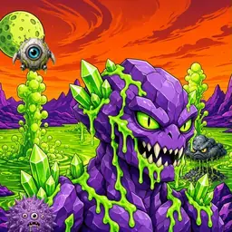 Oozlings #3909, Crystal Rock · Acid Lake