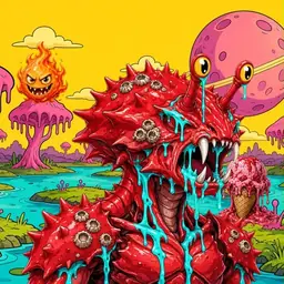 Oozlings #3910, Crab · Turquoise Swamp