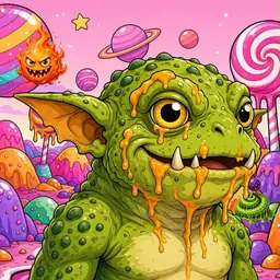 Oozlings #392, Toad Goblin · Candy Planet