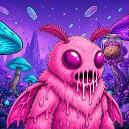 Oozlings #3920, Mutant Moth · Fungus Forest