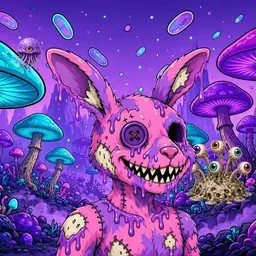 Oozlings #3930, Zombie Bunny · Fungus Forest