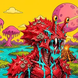 Oozlings #394, Crab · Turquoise Swamp