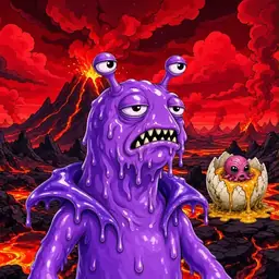 Oozlings #3943, Slug · Lava Fields