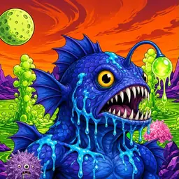 Oozlings #3944, Anglerfish · Acid Lake