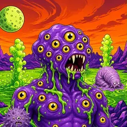 Oozlings #3950, Eyeball Cluster · Acid Lake
