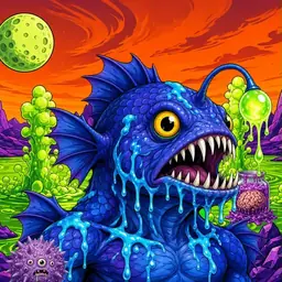 Oozlings #3951, Anglerfish · Acid Lake