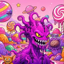 Oozlings #3959, Squid · Candy Planet