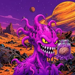 Oozlings #3964, Squid · Ship Junkyard