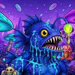 Oozlings #3965, Anglerfish · Fungus Forest