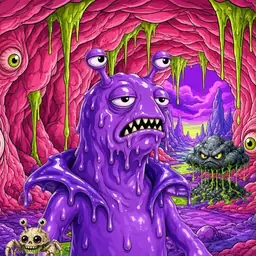 Oozlings #3973, Slug · Flesh Cave