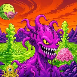 Oozlings #3980, Squid · Acid Lake