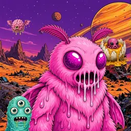 Oozlings #3990, Mutant Moth · Ship Junkyard