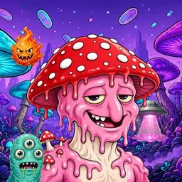 Oozlings #3991, Mushroom Head · Fungus Forest