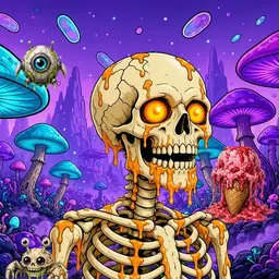 Oozlings #3998, Skull · Fungus Forest
