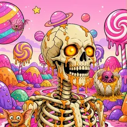 Oozlings #400, Skull · Candy Planet