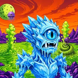 Oozlings #4000, Ice Cyclops · Acid Lake