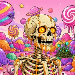 Oozlings #4008, Skull · Candy Planet