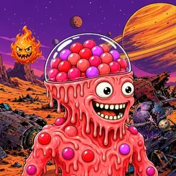 Oozlings #4009, Mutated Gumball Brain · Ship Junkyard