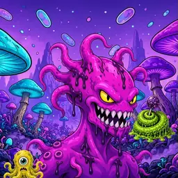Oozlings #4018, Squid · Fungus Forest