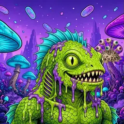 Oozlings #402, Swamp Fish · Fungus Forest