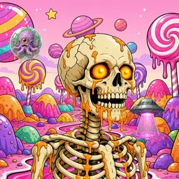 Oozlings #4021, Skull · Candy Planet