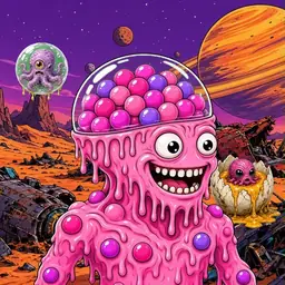 Oozlings #4030, Gumball Brain · Ship Junkyard