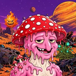 Oozlings #4039, Mushroom Head · Ship Junkyard
