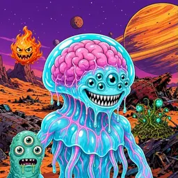 Oozlings #4050, Jellyfish Brain · Ship Junkyard