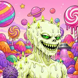 Oozlings #4054, Mutated Candle Wax · Candy Planet